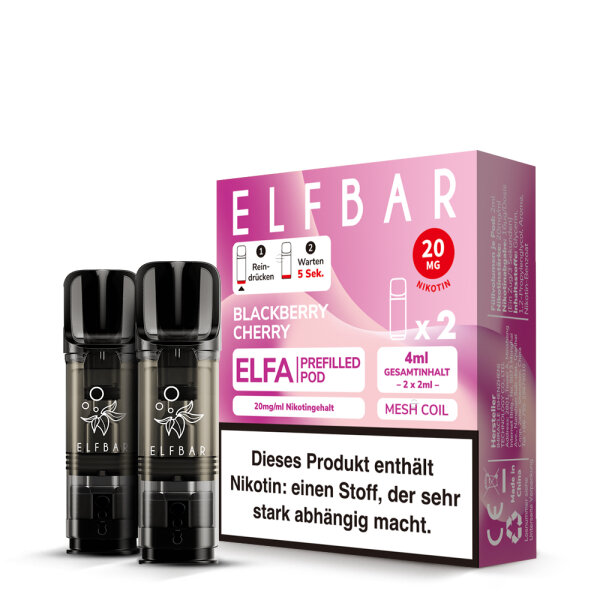 ELFBAR ELFA POD Blackberry Cherry 20mg