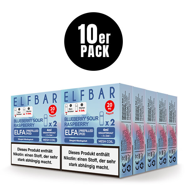 ELFBAR ELFA POD Blueberry Sour Raspberry 20mg