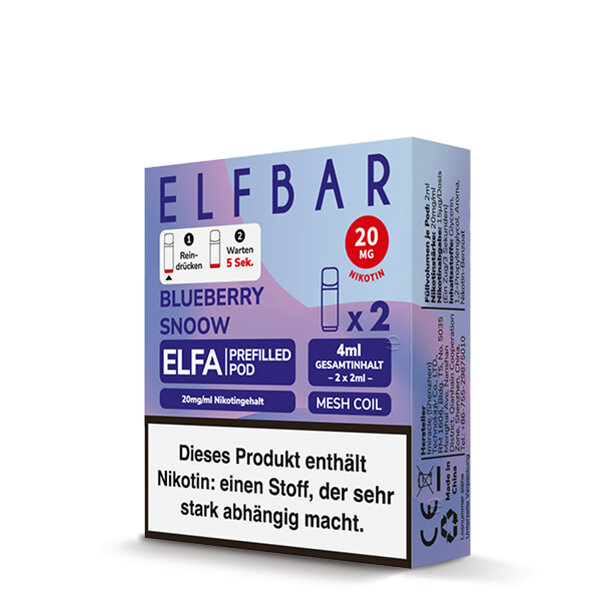 ELFBAR ELFA POD Blueberry Snoow 20mg – Produktansicht 3