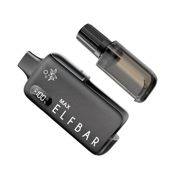 ELFBAR MAX AKKU Basisgerät Black – Produktansicht 3