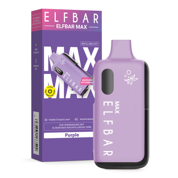 ELFBAR MAX AKKU Basisgerät Purple