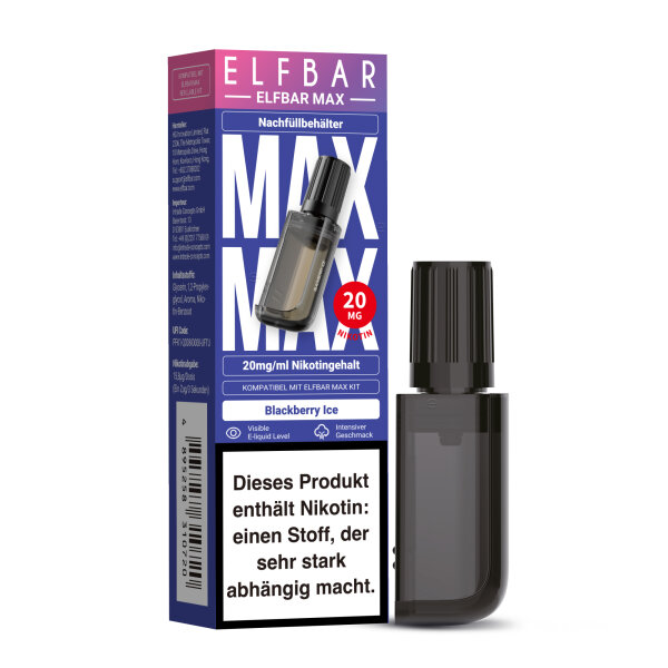 ELFBAR MAX PODS Blackberry Ice 20mg