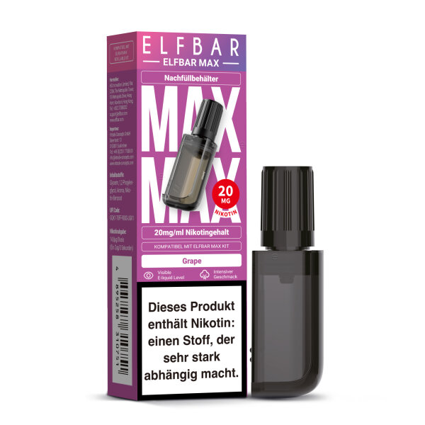 ELFBAR MAX PODS Grape 20mg