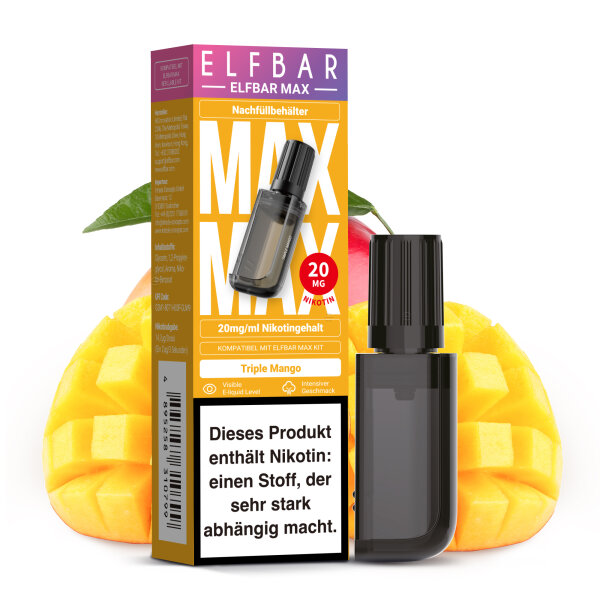 ELFBAR MAX PODS Triple Mango 20mg – Produktansicht 2