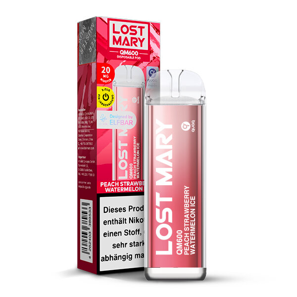 LOST MARY QM600 - Peach Strawberry Watermelon Ice