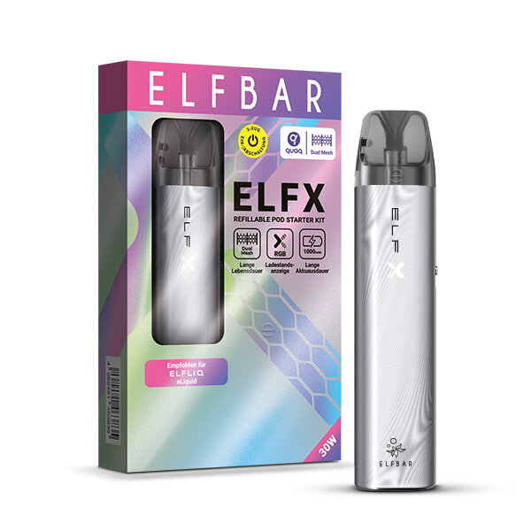 ELFBAR ELFX Refillable Akkuträger - Silver