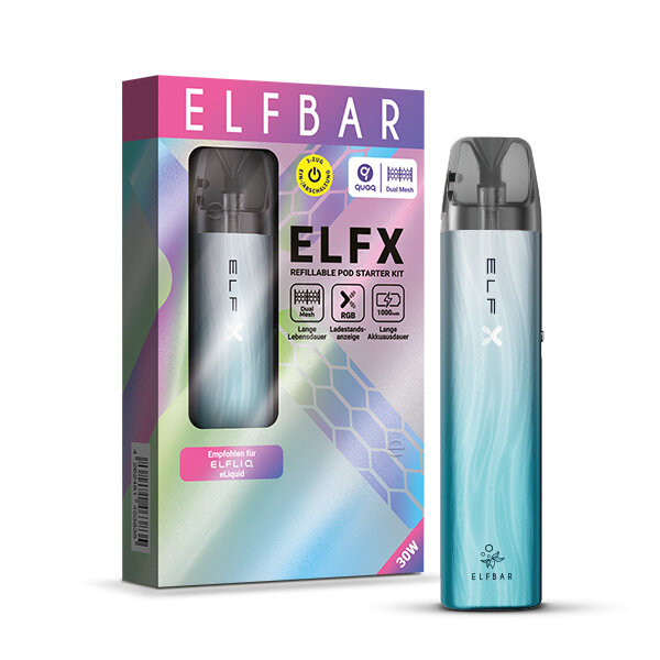 ELFBAR ELFX Refillable Akkuträger - Silver Blue