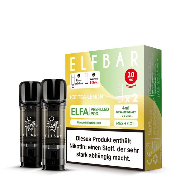 ELFBAR ELFA POD Ice Tea Lemon 20mg