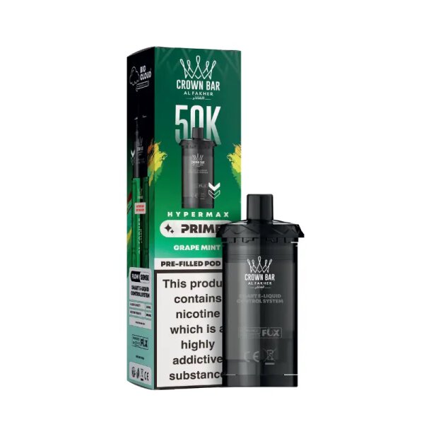 Al Fakher Hypermax 50K Prime - Grape Mint Refill Pod