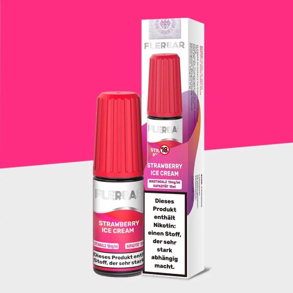 Flerbar Liquid - Strawberry Ice Cream 10mg/ml