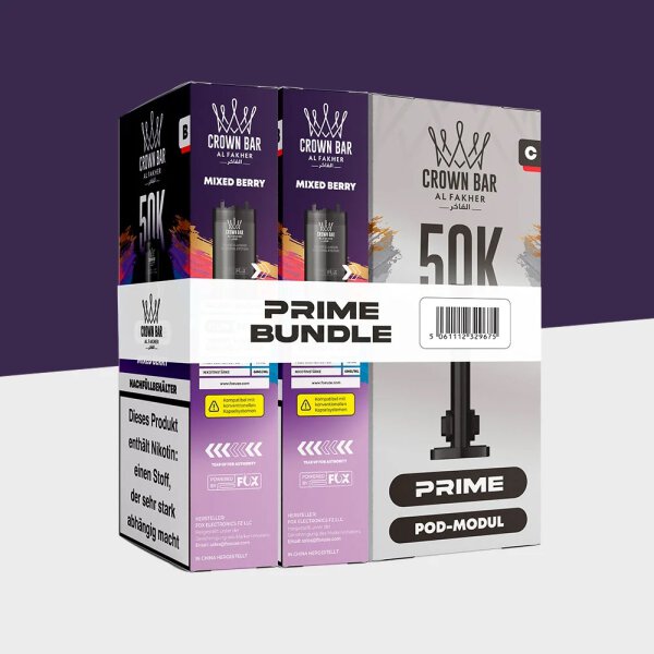 Al Fakher Hypermax 50K Prime- Pod Bundle Mixed Berry