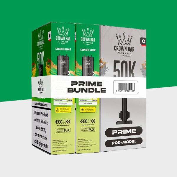 Al Fakher Hypermax 50K Prime- Pod Bundle Lemon Lime