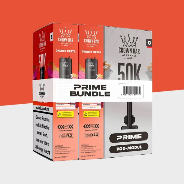 Al Fakher Hypermax 50K Prime- Pod Bundle Cherry Fiesta