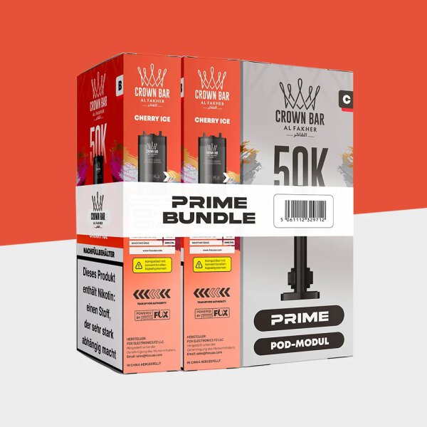 Al Fakher Hypermax 50K Prime- Pod Bundle Cherry Ice