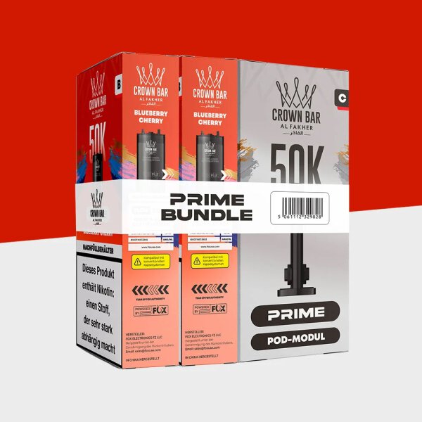 Al Fakher Hypermax 50K Prime- Pod Bundle Blueberry Cherry
