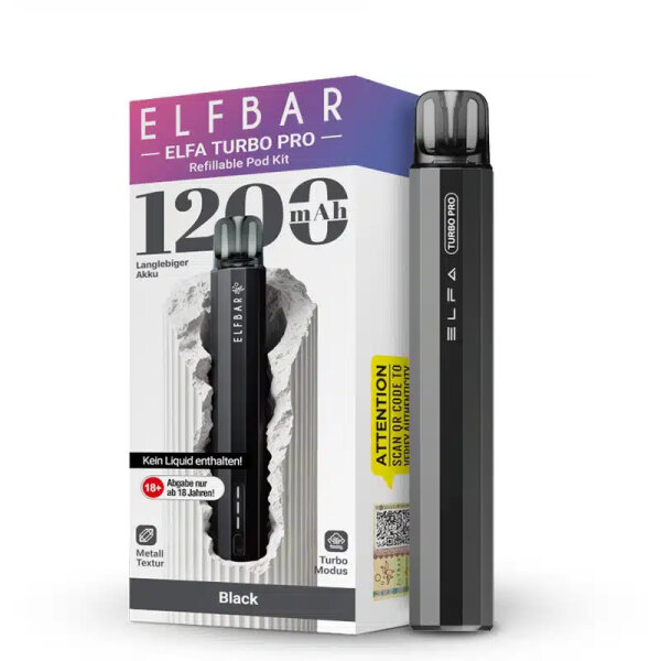 Elfbar ELFA Turbo Pro Device Kit – Black