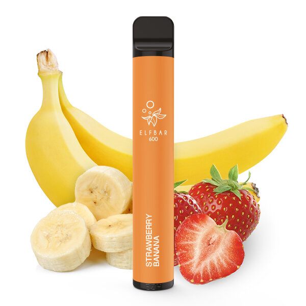 ELFBAR 600 V1 - Strawberry Banana 20mg – Produktansicht 3