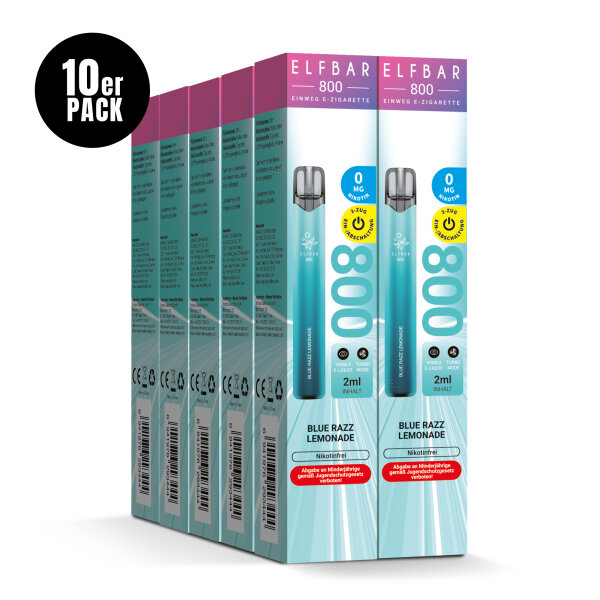 ELFBAR 800 - Blue Razz Lemonade 0mg – Produktansicht 3