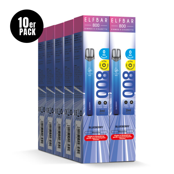 ELFBAR 800 - Blueberry 0mg – Produktansicht 3