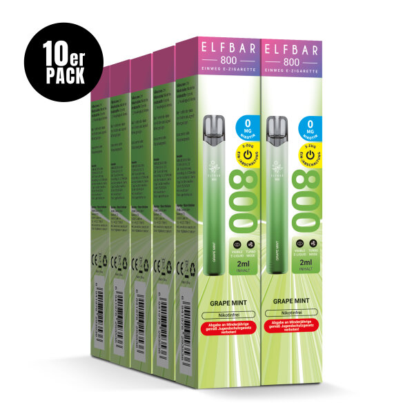 ELFBAR 800 - Grape Mint 0mg – Produktansicht 3