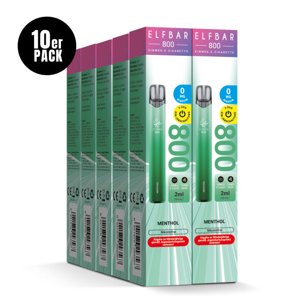 ELFBAR 800 - Menthol 0mg – Produktansicht 3