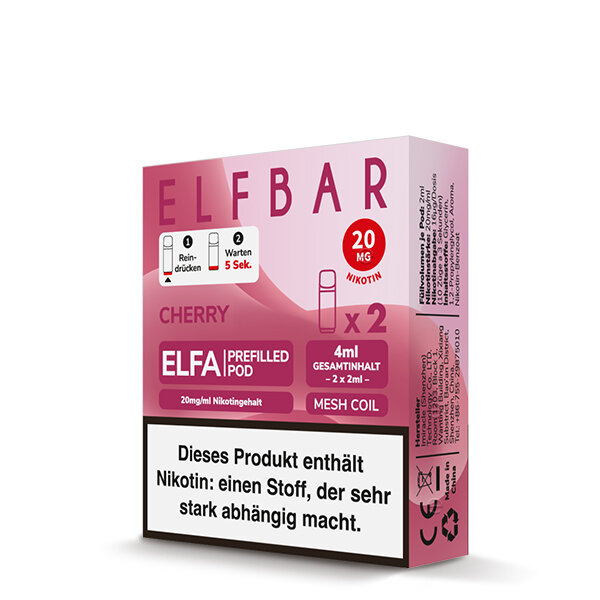 ELFBAR ELFA POD Cherry 20mg – Produktansicht 3