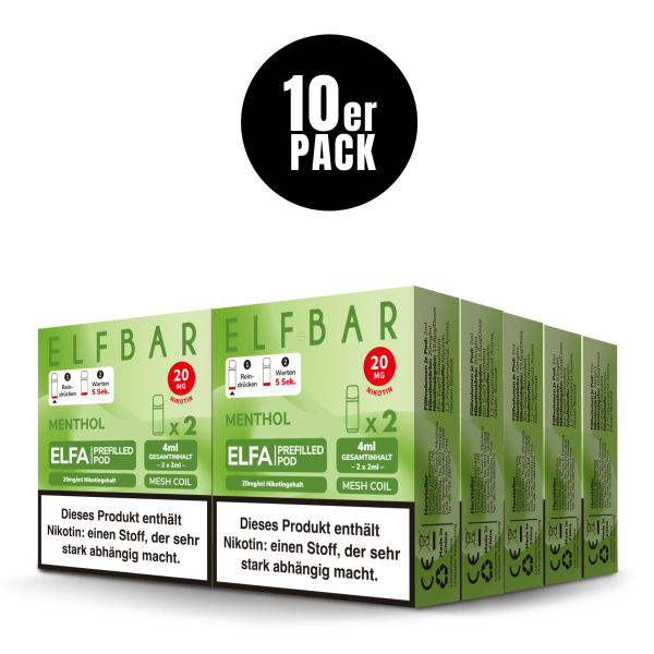 ELFBAR ELFA POD Menthol 20mg – Produktansicht 3