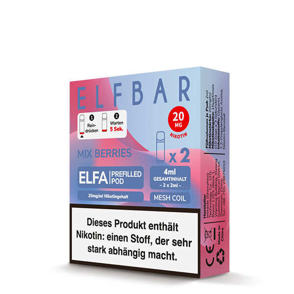 ELFBAR ELFA POD Mix Berries 20mg – Produktansicht 3