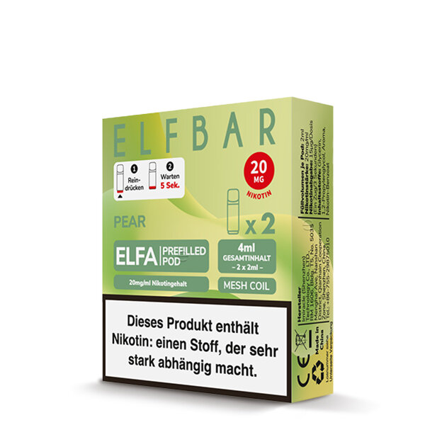 ELFBAR ELFA POD Pear 20mg – Produktansicht 3