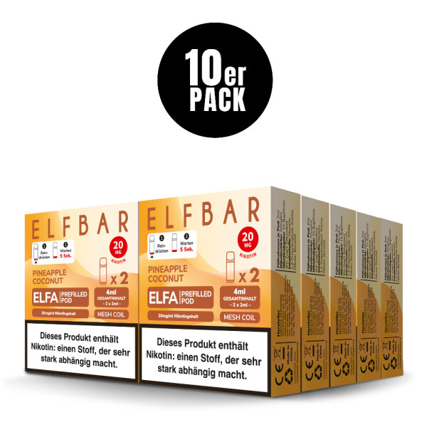 ELFBAR ELFA POD Pineapple Coconut 20mg – Produktansicht 3
