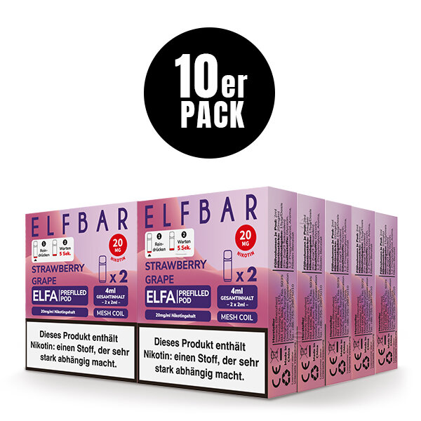 ELFBAR ELFA POD Strawberry Grape 20mg