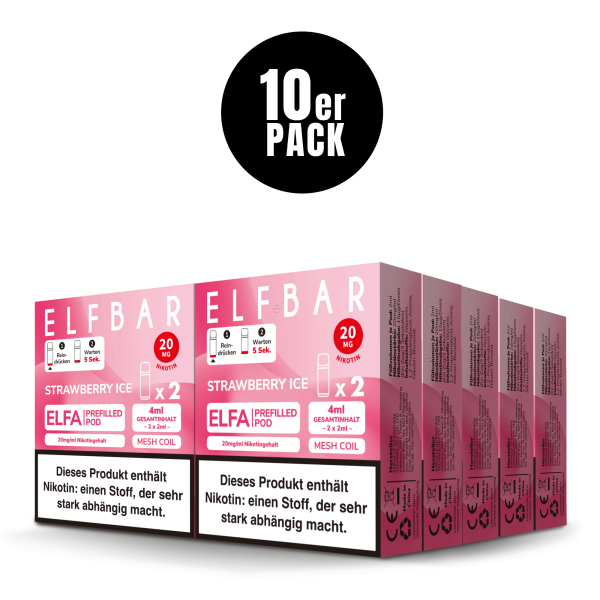 ELFBAR ELFA POD Strawberry Ice 20mg – Produktansicht 3