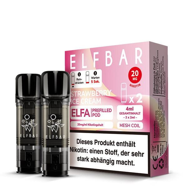 ELFBAR ELFA POD Strawberry Ice Cream 20mg