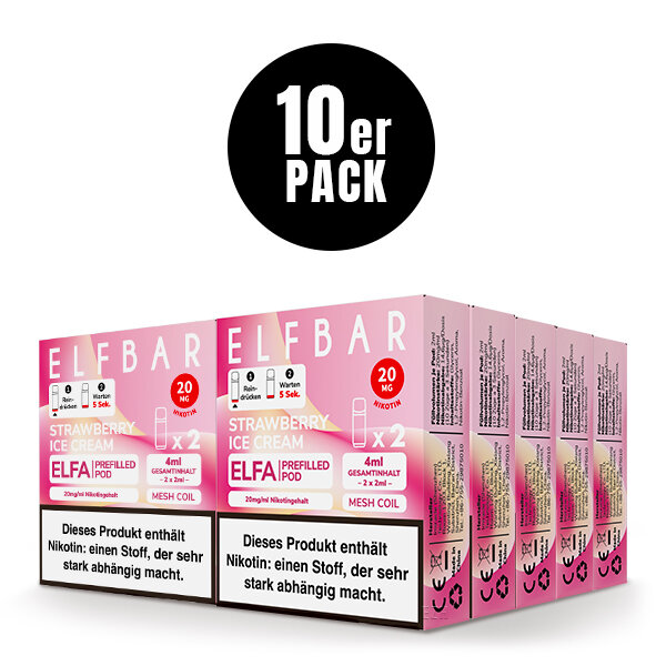 ELFBAR ELFA POD Strawberry Ice Cream 20mg