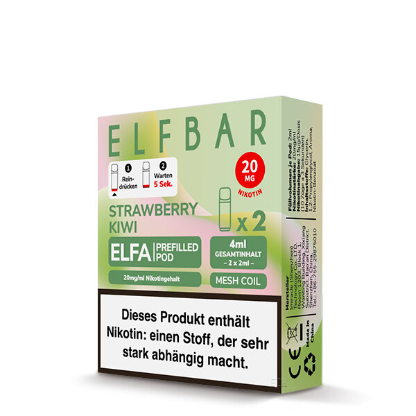 ELFBAR ELFA POD Strawberry Kiwi 20mg – Produktansicht 3