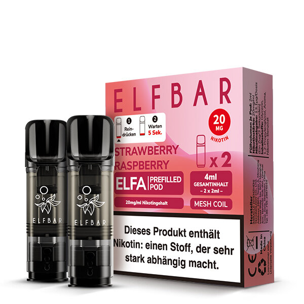 ELFBAR ELFA POD Strawberry Raspberry 20mg