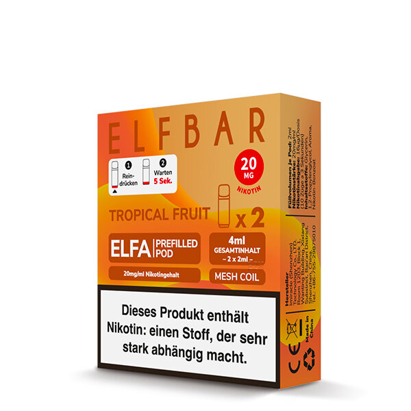 ELFBAR ELFA POD Tropical Fruit 20mg – Produktansicht 3