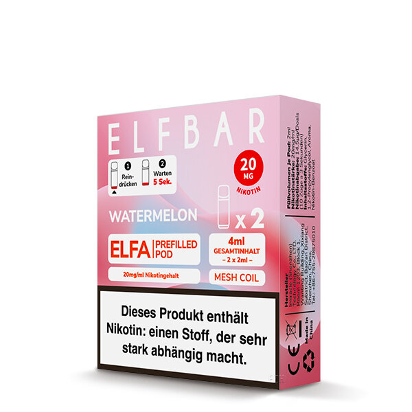 ELFBAR ELFA POD Watermelon 20mg – Produktansicht 3