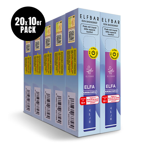 Elfbar ELFA – Akku Aurora Purple – Produktansicht 3
