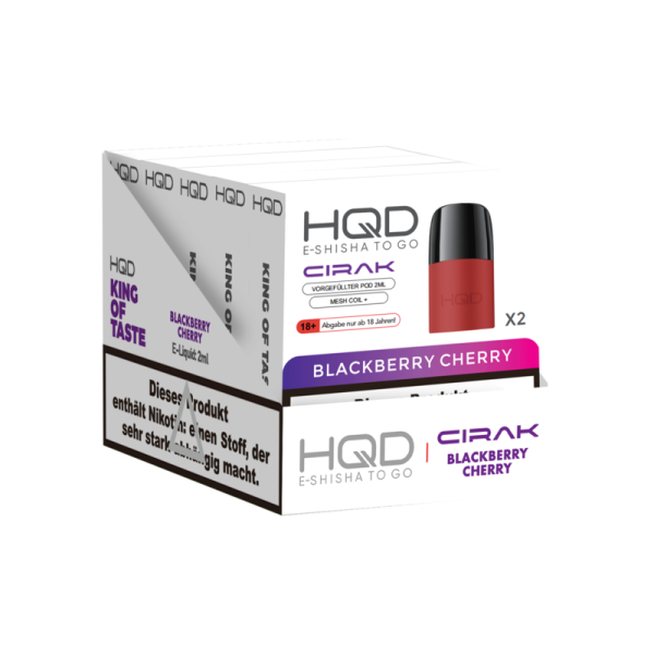 HQD Cirak Pods - BLACKBERRY CHERRY (18mg/ml)