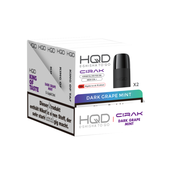 HQD Cirak Pods - DARK GRAPE MINT (18mg/ml)